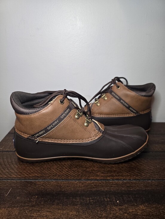 Sperry Other - Sperry Youth Bowline Storm Tan Brown Rain Boots STK265259 Size 7 Boys
